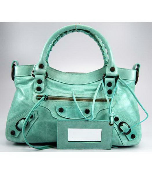 Balenciaga City Piccolo Bag in pelle verde